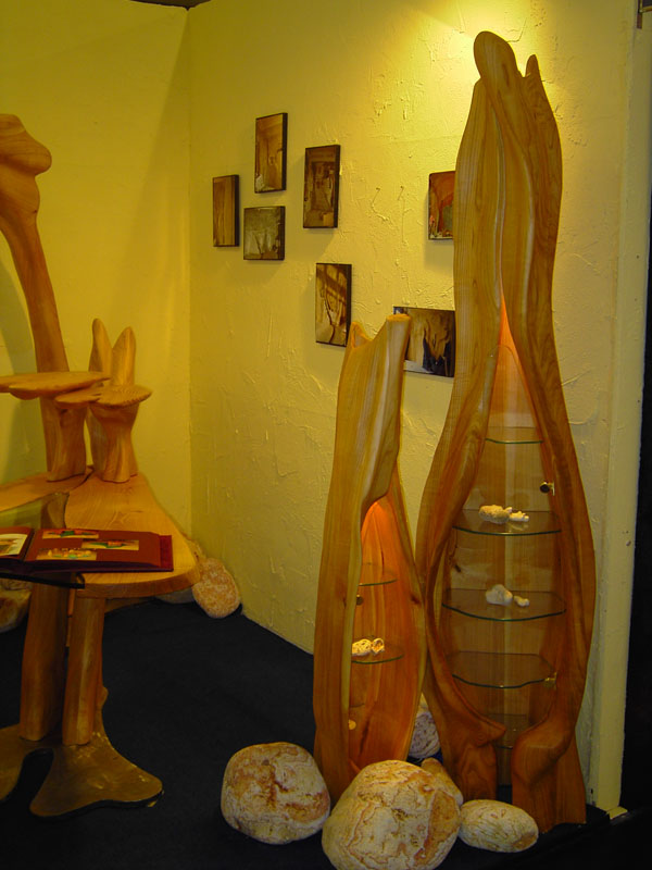Vitrine Cavum aus Naturholz